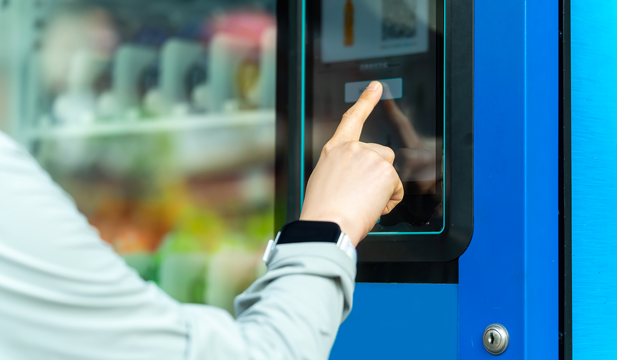 display on vending machine